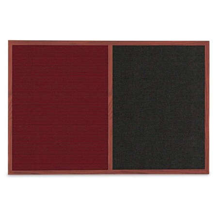United Visual Products Slim Style Indoor Enclosed Corkboard, 36 UV504SC-BRONZE-FORBO
